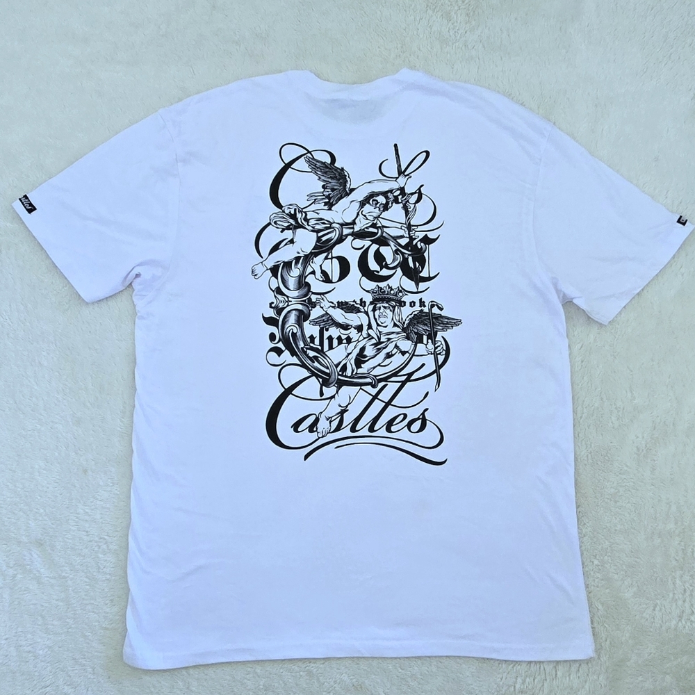 Crooks💰 & Castles🏰 Black🖤 and White Angel😇 Duo✌️ Graphic Tee👕 - NWT